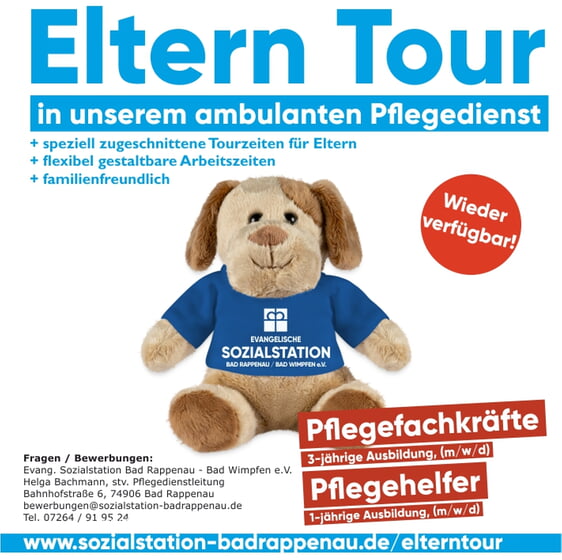 Eltern Tour für Pflegekräfte